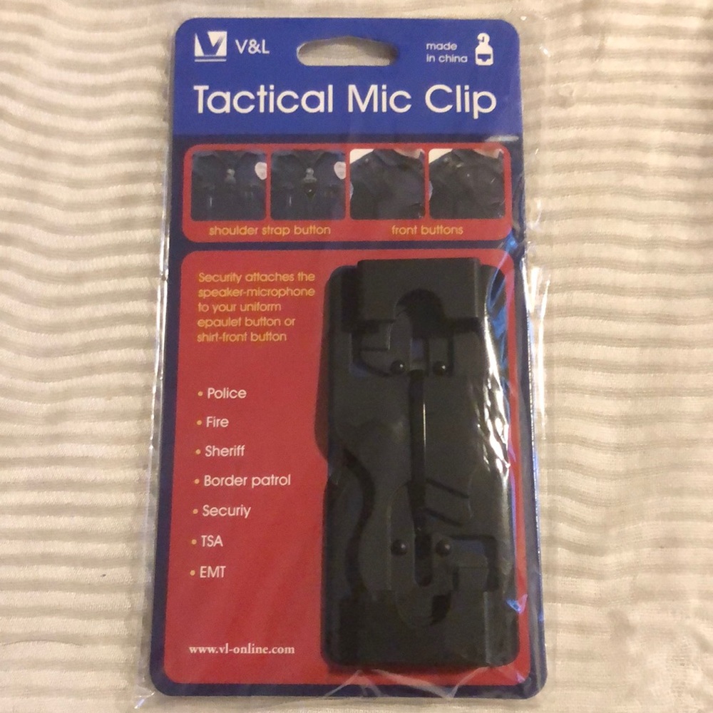 Tactical Mic Clip, 2 Pack - Black